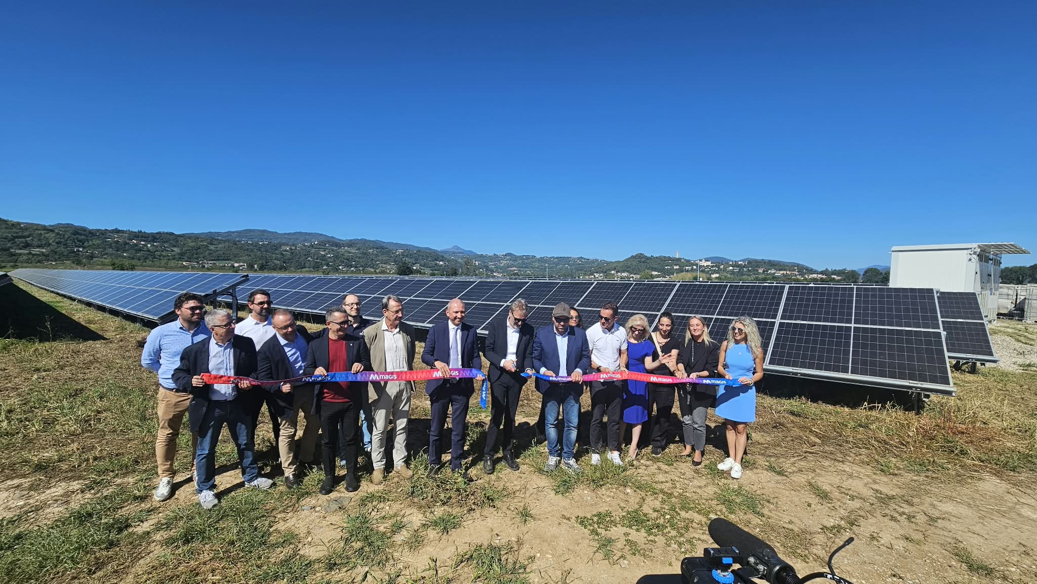 Taglio del nastro all'impianto fotovoltaico di Trissino