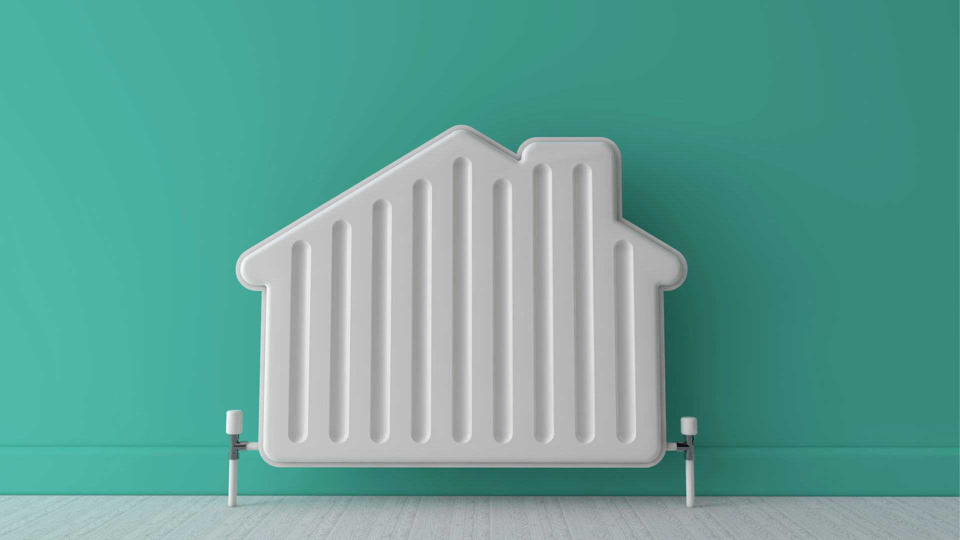 Teleriscaldamento, Calorifero a forma di casa