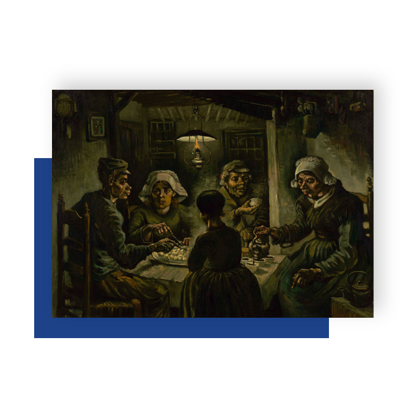 Dipinto Van Gogh, I mangiatori di patate