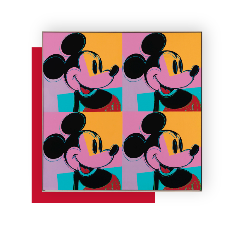 Opera Warhol, pop art, Mickey Mouse
