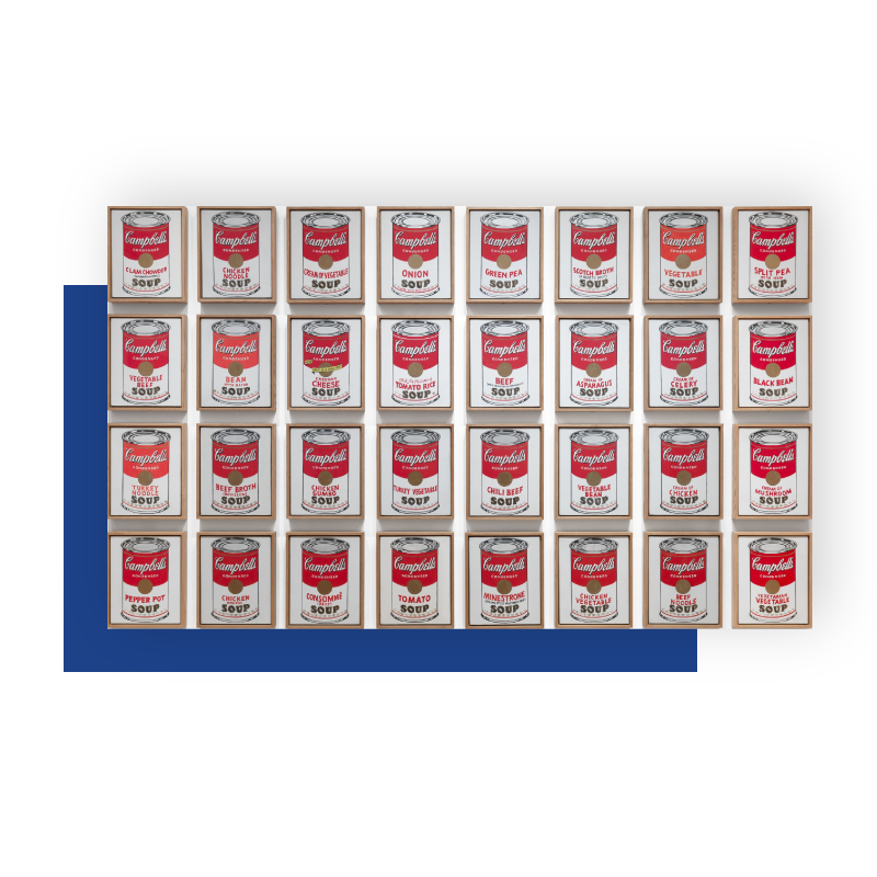 Opera Warhol, Campbell soup cans