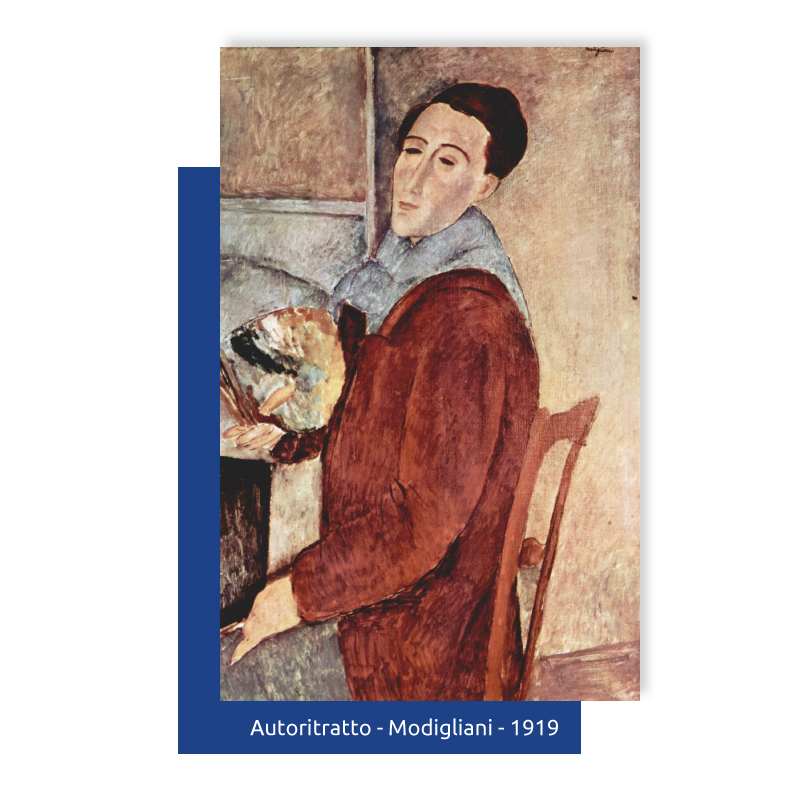 Dipinto Modigliani, Autoritratto
